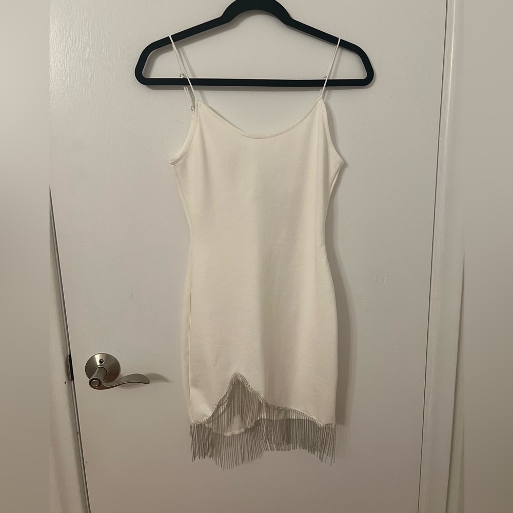 Superdown Fringe Mini Dress 🤍🪩